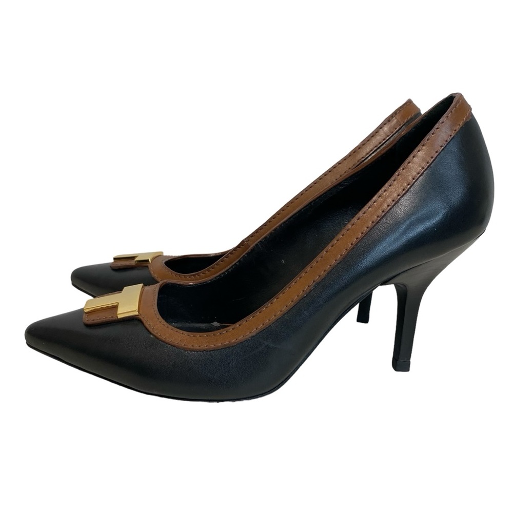 Tory Burch Black and Brown Heels